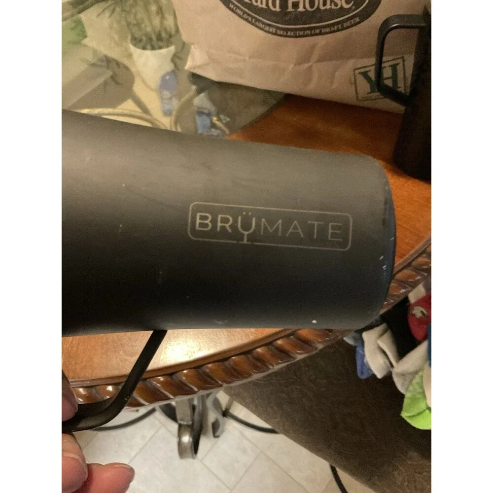 Brumate Slim Can Cooler Tumbler 12 oz With Locking Lid Black